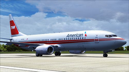 Flight1 File Library System » American Airlines TWA Heritage Livery