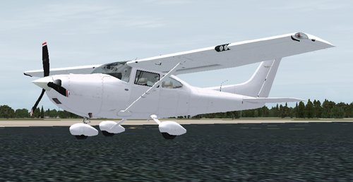 FSX Cessna 182T Blank textures