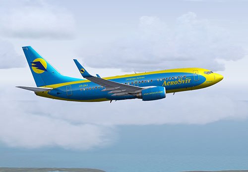 FS9 737-700 Aerosvit livery