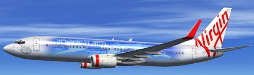 FSX Virgin Australia Worldflight B800