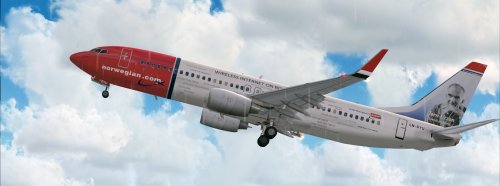 FS9 Norwegian LN-DYU Jørn Utzon 737-800w