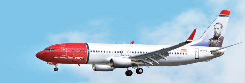 FS9 Norwegian LN-DYO otto sverdrup 737-800