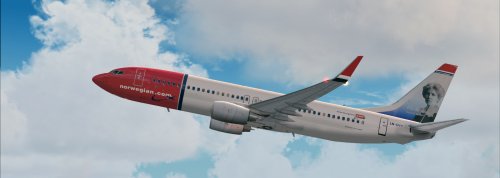 FS9 Norwegian LN-DYV Elsa Beskow 737-800