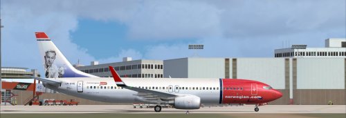 FS9 Norwegian LN-DYE 737-800