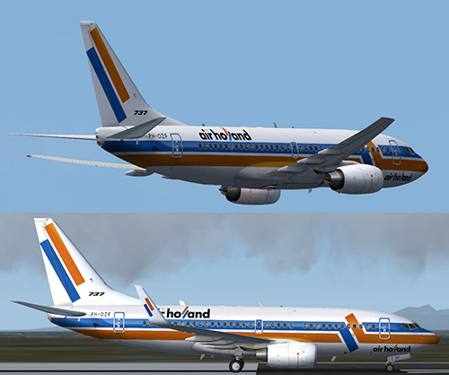 FS9737-700 Air Holland PH-OZF livery