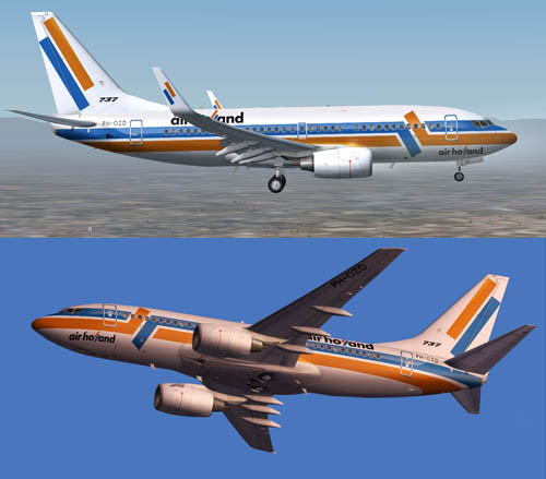 FS9 737-700 Air Holland PH-OZD and PH-OZE livery