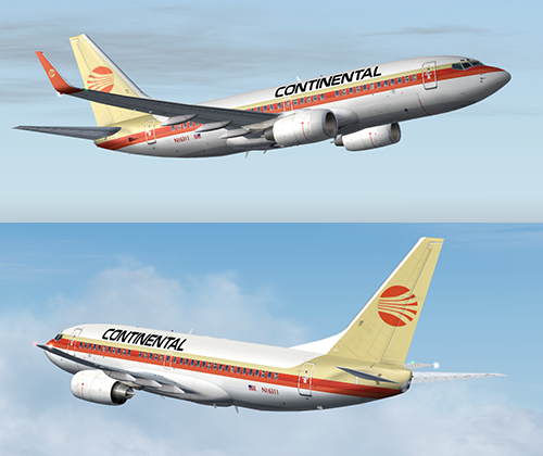FS9 iFly 737-700 Continental Retro