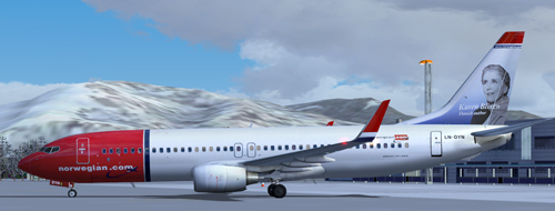 FS9 Norwegian LN-DYN karen Blixen for B737-800w