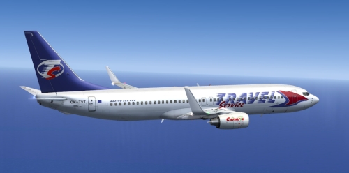 FS9 Travel Service 737-800 OK-TVT