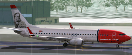 FS9 Norwegian LN-NOG Henrik Ibsen (Dirty Version) B737-800w