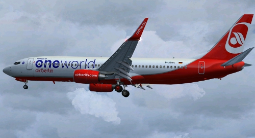 FS9 B737-86J WL Air Berlin oneworld