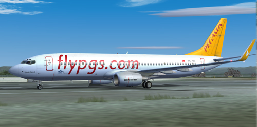 FS9 iFly 737-800 Pegasus Airlines TC-AIS Sevde Nil D.