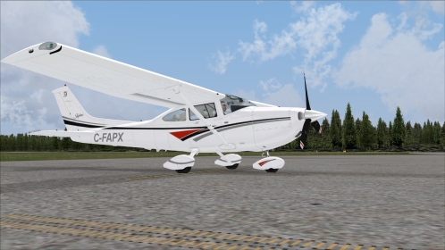 FSX Flight1\'s Cessna 182T Skylane Canadian reg C-FAPX