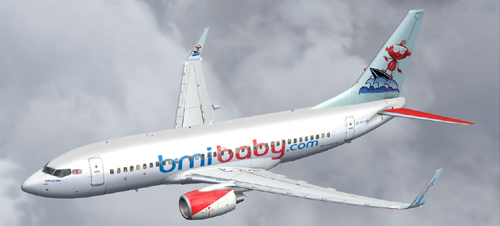 FS9 BMI B700 Surf\'s up baby, with max engines and winglet lighting