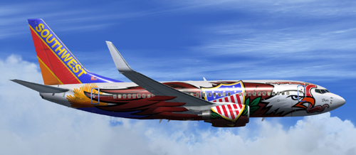 FSX Southwest B700 Illinois One with or without winglet lighting