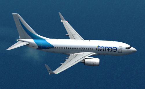 FS9 fictitious paint for B737-700 - TAME Ecuador V1.0