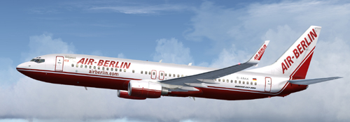 FS9 Air Berlin B800 D-ABAX Old Colors