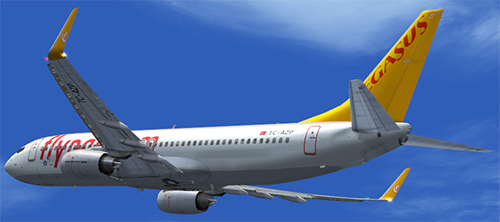  FS9 B737-800 Pegasus Airlines TC-AZP Maya. 