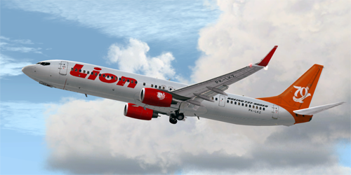 FS9 Lion Air Special 70Th Boeing Next-Generation - PK-LKZ