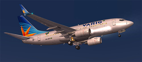 FS9 Varig B700 