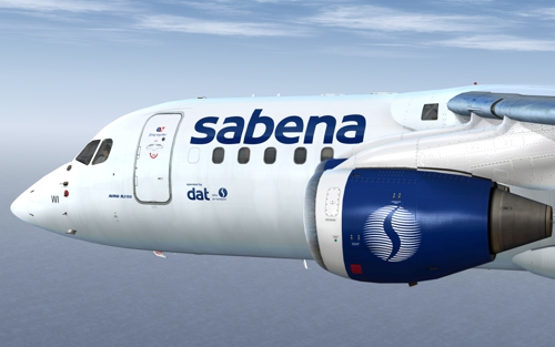 QWings RJ100 Sabina OO-DWI SN2K - FSX