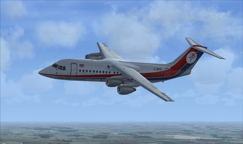 QWings FSX RJ100 - Dan Air G-BPNT