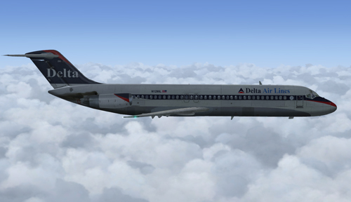 Coolsky DC-9 in Delta Ron Allen Colors Fictional, Circa 1998.