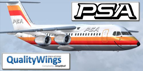 QWings FSX RJ-100 PACIFIC SOUTHWESTERN N384PS