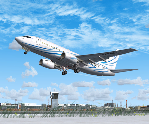 FSX 737-700 Gazpromavia RA-73000