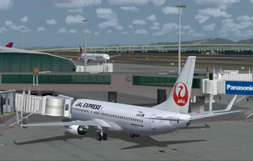 FSX 737-800 JAL Express Japan Airlines JA348J