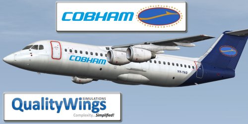 QWings FSX RJ100 (146-100) Cobham Airlines VH-YAD
