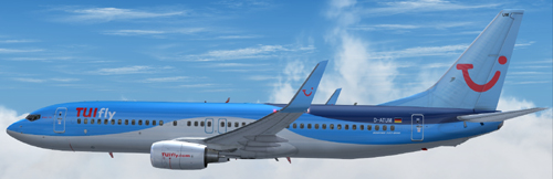 FS9 TUIfly B737-800 in the new blue livery