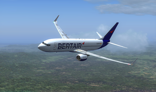 FS9 Bertair livery Boeing 737-800 NG Winglets