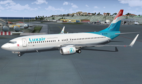 FS9 iFly 737-800 Luxair LX-LGV