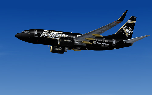 FS9 iFly 737-700 NHL Pittsburgh Penguins