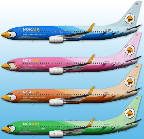 FS9 iFly 737-800 Nok Air HS-DB Series